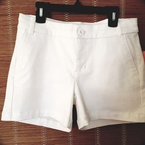 CP jeans white shorts
